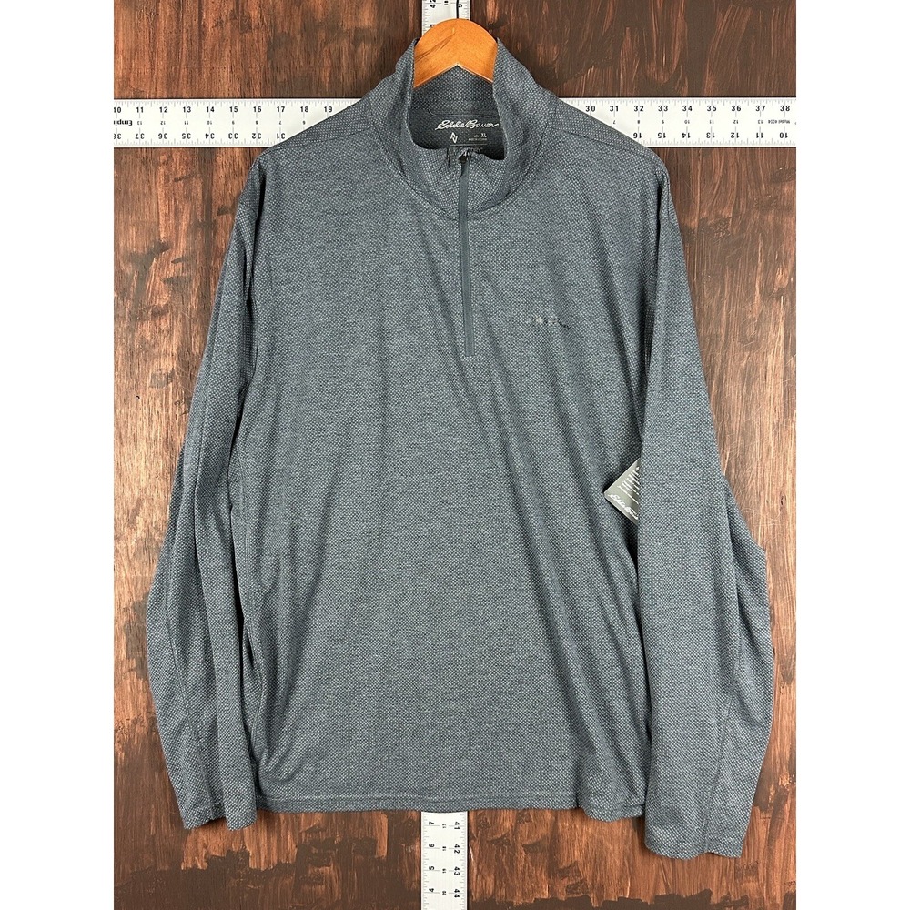 Eddie Bauer Jacket FreeDry Performance Half Zip Quick Blue Men XL NEW Activewear